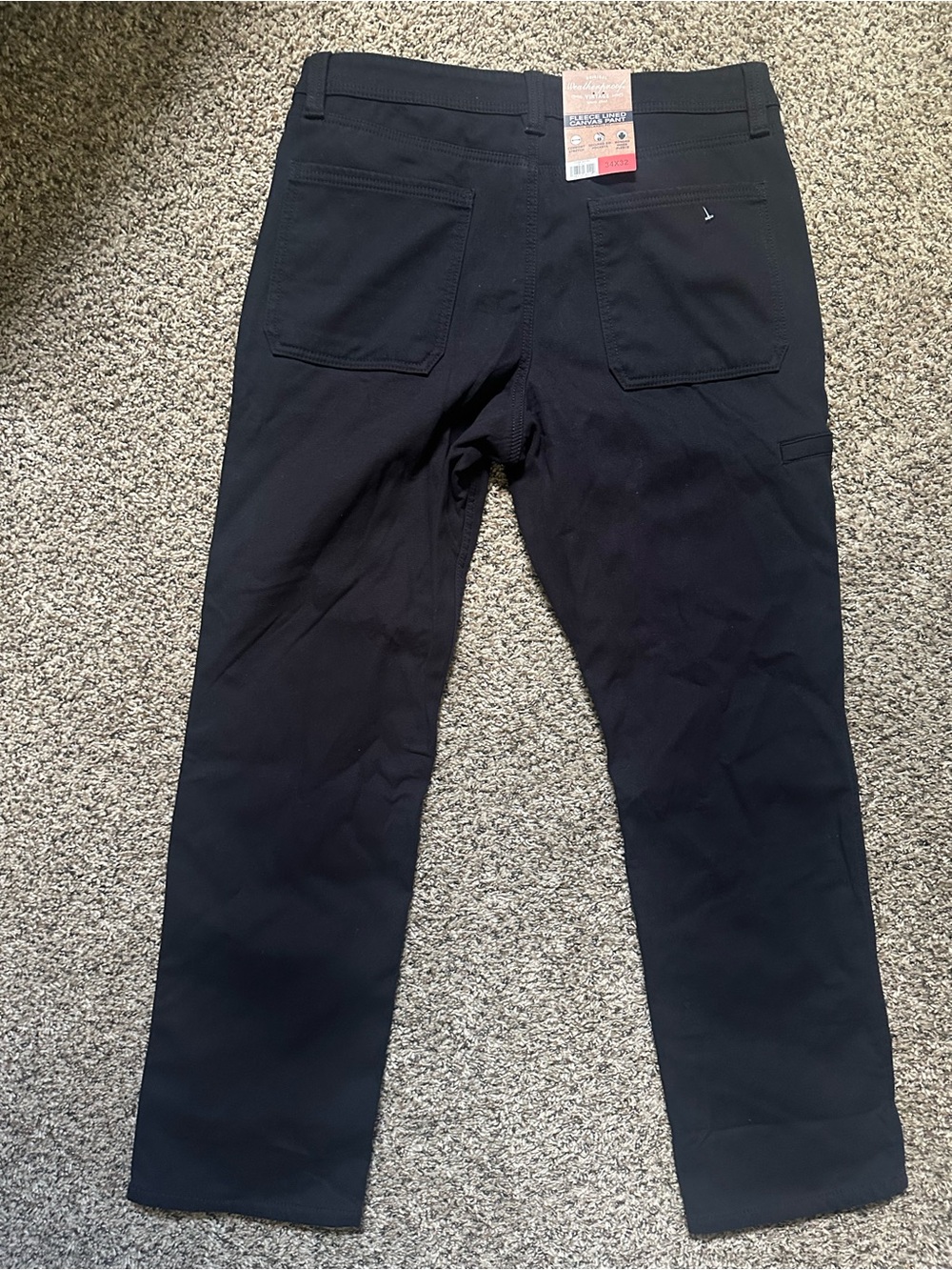 Weatherproof Black Men's Fleece Lined Pants - Picture 5 of 6